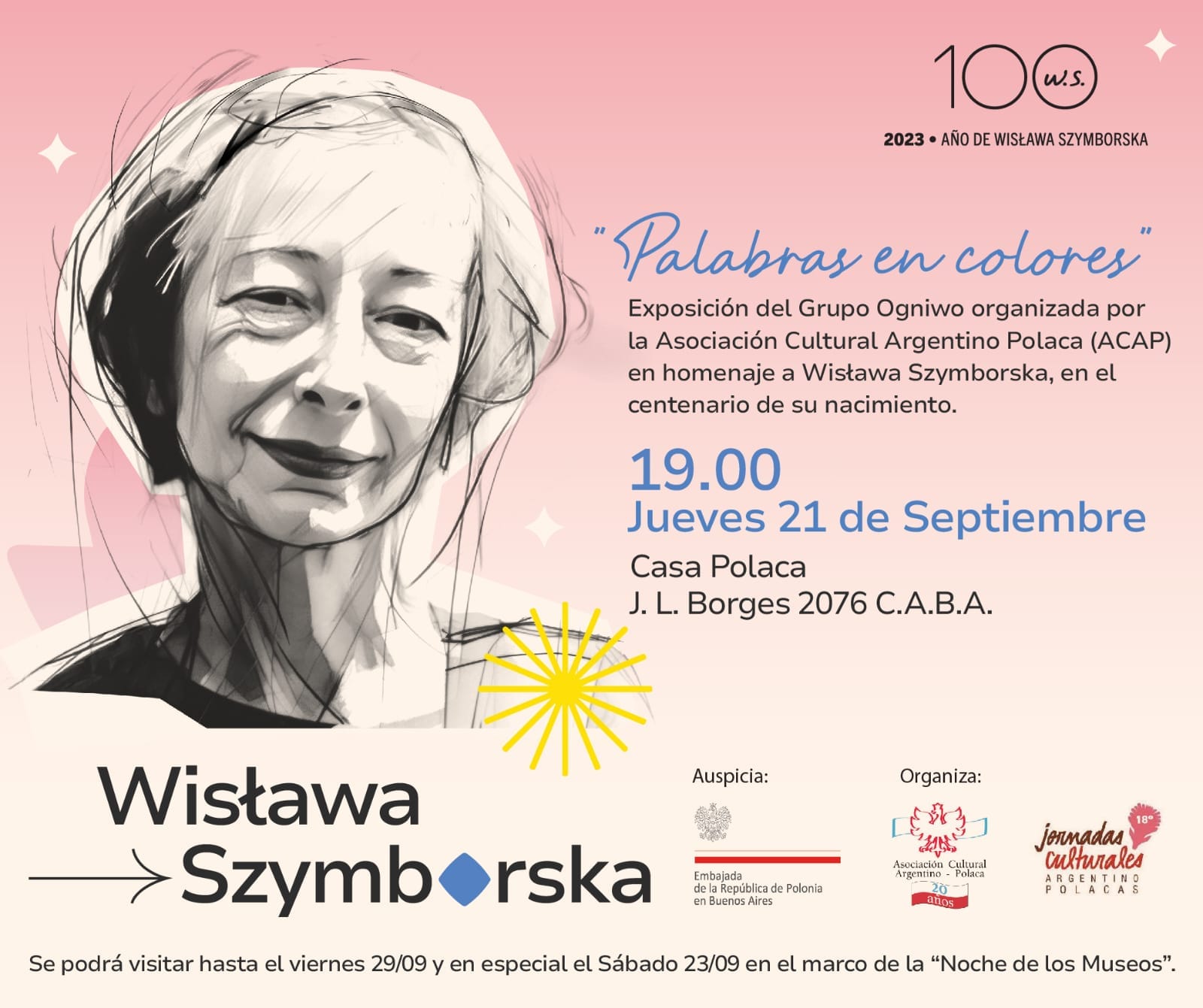 Homenaje a Szymborska en el Centenario de su nacimiento. 